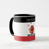 Mug Chat rouge mignon (Devant gauche)