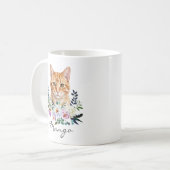 Mug Chat roux à l'aquarelle (Devant gauche)
