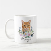 Mug Chat roux à l'aquarelle (Gauche)
