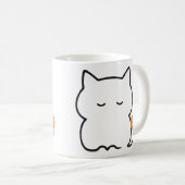Mug Chat roux dodu assis (Devant droit)