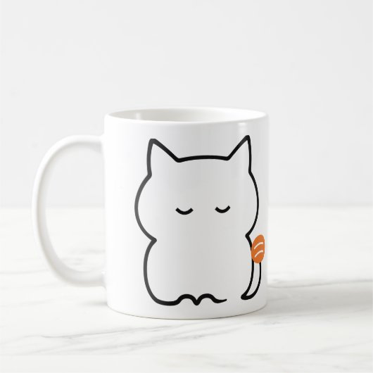 Mug Chat roux dodu assis (Gauche)