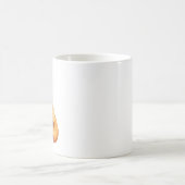 Mug Chat roux mignon buvant du café graphique (Centre)