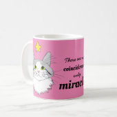 Mug Chat Roux Miracles Gizmo Inspirant Rose (Devant gauche)