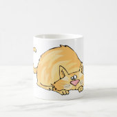 Mug Chat roux tabby faisant une embuscade (Centre)