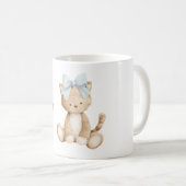 Mug Chat Ruban Bleu (Devant droit)