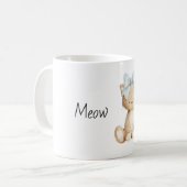 Mug Chat Ruban Bleu (Devant gauche)