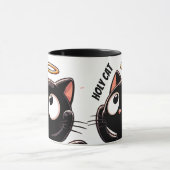 Mug Chat Saint - Chat Noir mignon avec Halo (Centre)