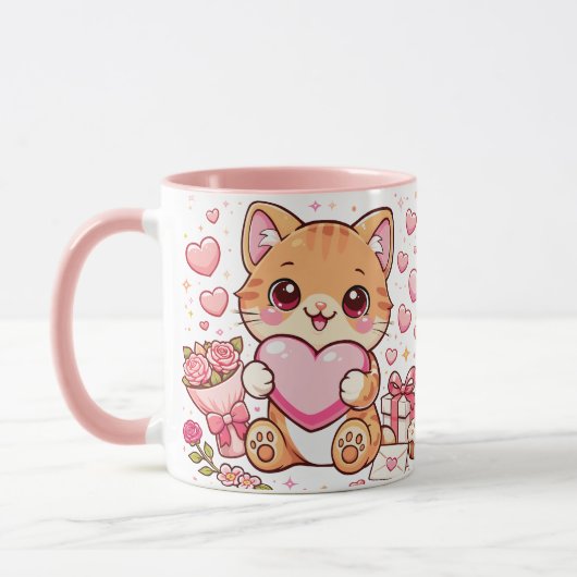 Mug Chat Saint-Valentin (Gauche)