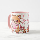 Mug Chat Saint-Valentin (Devant gauche)