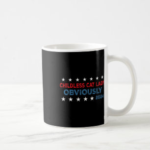 Mug Chat sans enfant Dame Évidemment drôle 2024