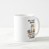 Mug Chat Sarcastique - Drôle Orange Art (Devant droit)
