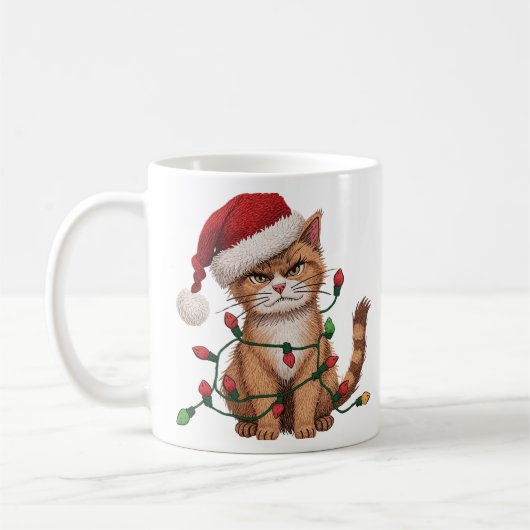Mug Chat Sarcastique — “Nuit Silencieuse ? Pas Possibl (Gauche)