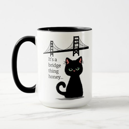 Mug Chat Sarcastique "surmontez-vous !" insultant drôl (Gauche)
