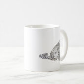 Mug Chat sauvage de léopard des neiges (Devant droit)