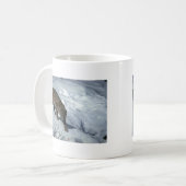 Mug Chat sauvage sur la neige (Devant gauche)