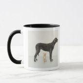 Mug Chat se reposant sous great dane (Gauche)