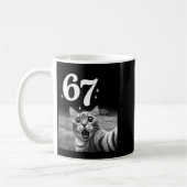 Mug Chat selfie avec 67 mème drôles chats graphique po (Gauche)