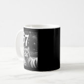 Mug Chat selfie avec 67 mème drôles de chats graphique (Devant gauche)