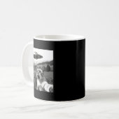 Mug Chat selfie avec extraterrestre Ufo drôle chat ali (Devant gauche)