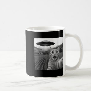 Mug Chat selfie avec un OVNI alien drôle pour hommes f