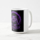 Mug Chat Sérieusement (Devant droit)