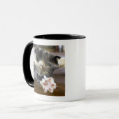 Mug Chat s'étirant, à l'intérieur (Devant gauche)