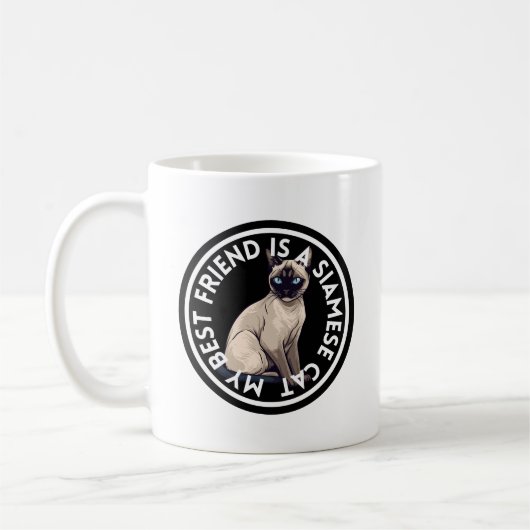 Mug Chat Siamese meilleur ami (Gauche)