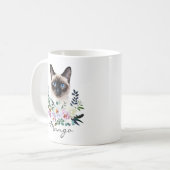 Mug Chat siamois aquarelle (Devant gauche)