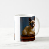 Mug Chat Siamois aux Yeux Bleus (Devant droit)