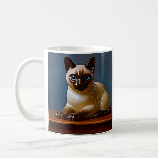 Mug Chat Siamois aux Yeux Bleus (Gauche)