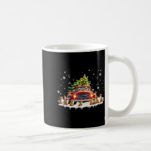 Mug Chat siamois camion rouge Noël arbre Père Noël lai