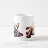 Mug Chat siamois, Féline Bleue Mignonne (Centre)