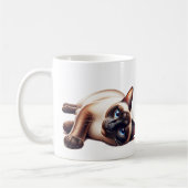 Mug Chat siamois, Féline Bleue Mignonne (Gauche)