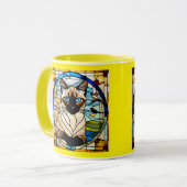 Mug Chat siamois mignon en vitrail (Devant gauche)