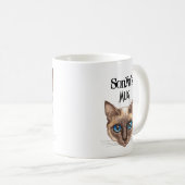 Mug Chat siamois personnalisé (Devant droit)