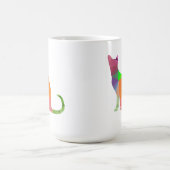 Mug Chat silhouette basse poly (Centre)