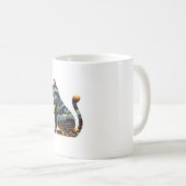 Mug Chat Silhouette Halloween Van Gogh Starry Night Bl (Devant droit)