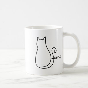 Mug Chat Silhouette Harris Kamala Chats sans enfants D