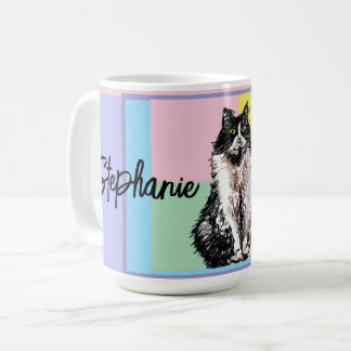 Mug Chat Smoking Pastel Femmes Couleurs Pastel
