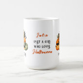 Mug Chat Sorcière Jack-o'-lantern Citrouille Patch Hal (Centre)