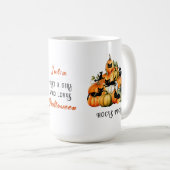 Mug Chat Sorcière Jack-o'-lantern Citrouille Patch Hal (Devant droit)