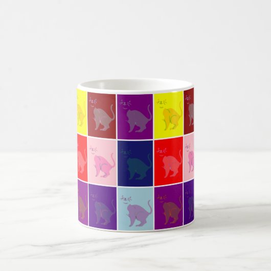 Mug Chat souriant pop art (Centre)