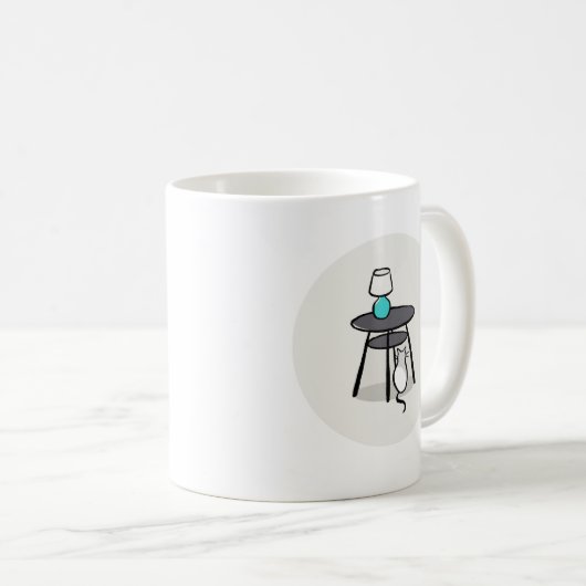 Mug Chat sous la boîte de table (Devant droit)