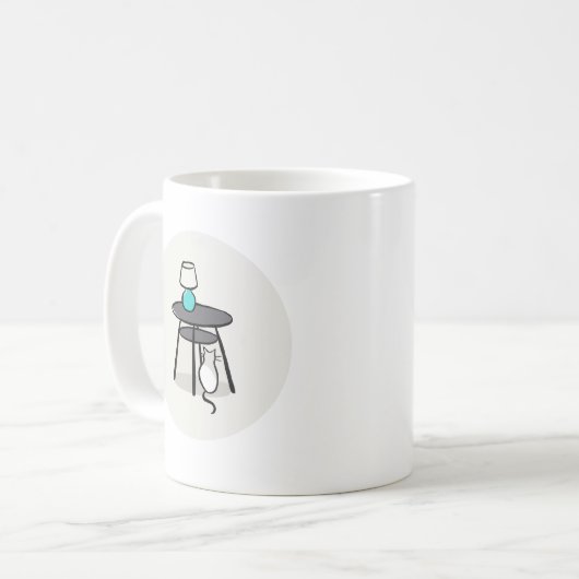 Mug Chat sous la boîte de table (Devant gauche)