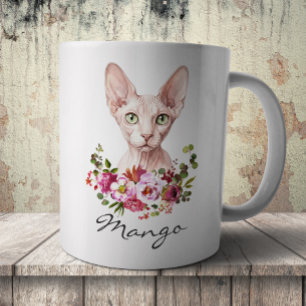 Mug Chat Sphynx à l'aquarelle