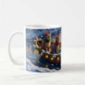 Mug Chat Sphynx Noël Bateau Fêtes (Gauche)
