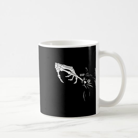 Mug Chat Squelette Halloween Chats Lover Pet Ow (Droite)