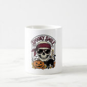 Mug Chat squelette Halloween Citrouille Vintage Graphi (Centre)