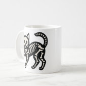 Mug Chat squelette mignon (Devant gauche)