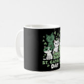 Mug Chat St Patrick's Day Drôle Catrick's Day (Devant gauche)